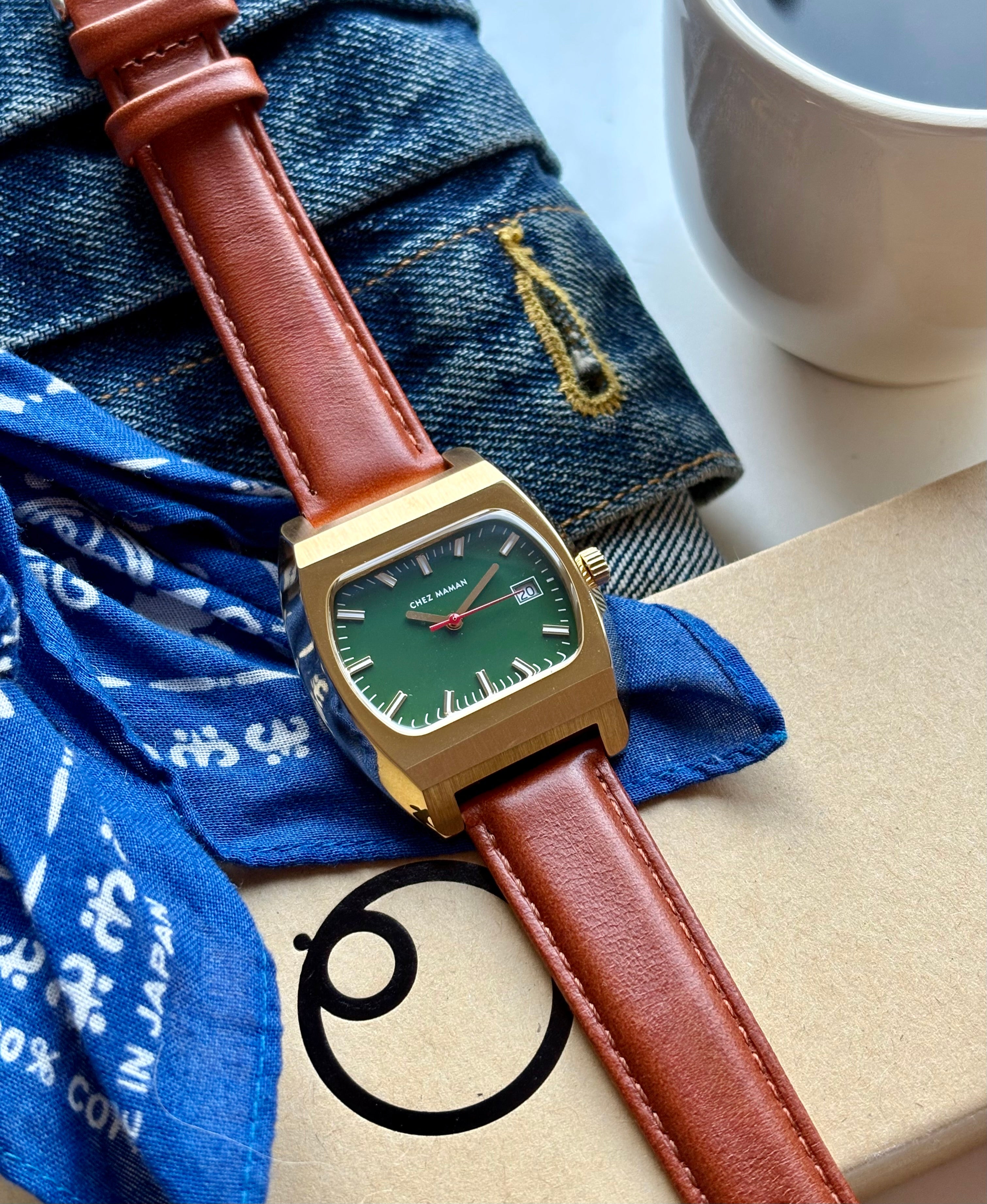 CHEZ MAMAN LA MAGNUM GOLD BASIL GREEN